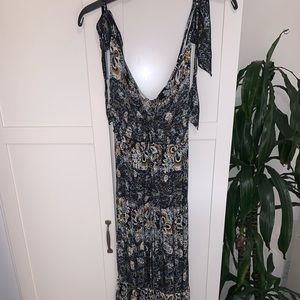 Free people print maxi dress